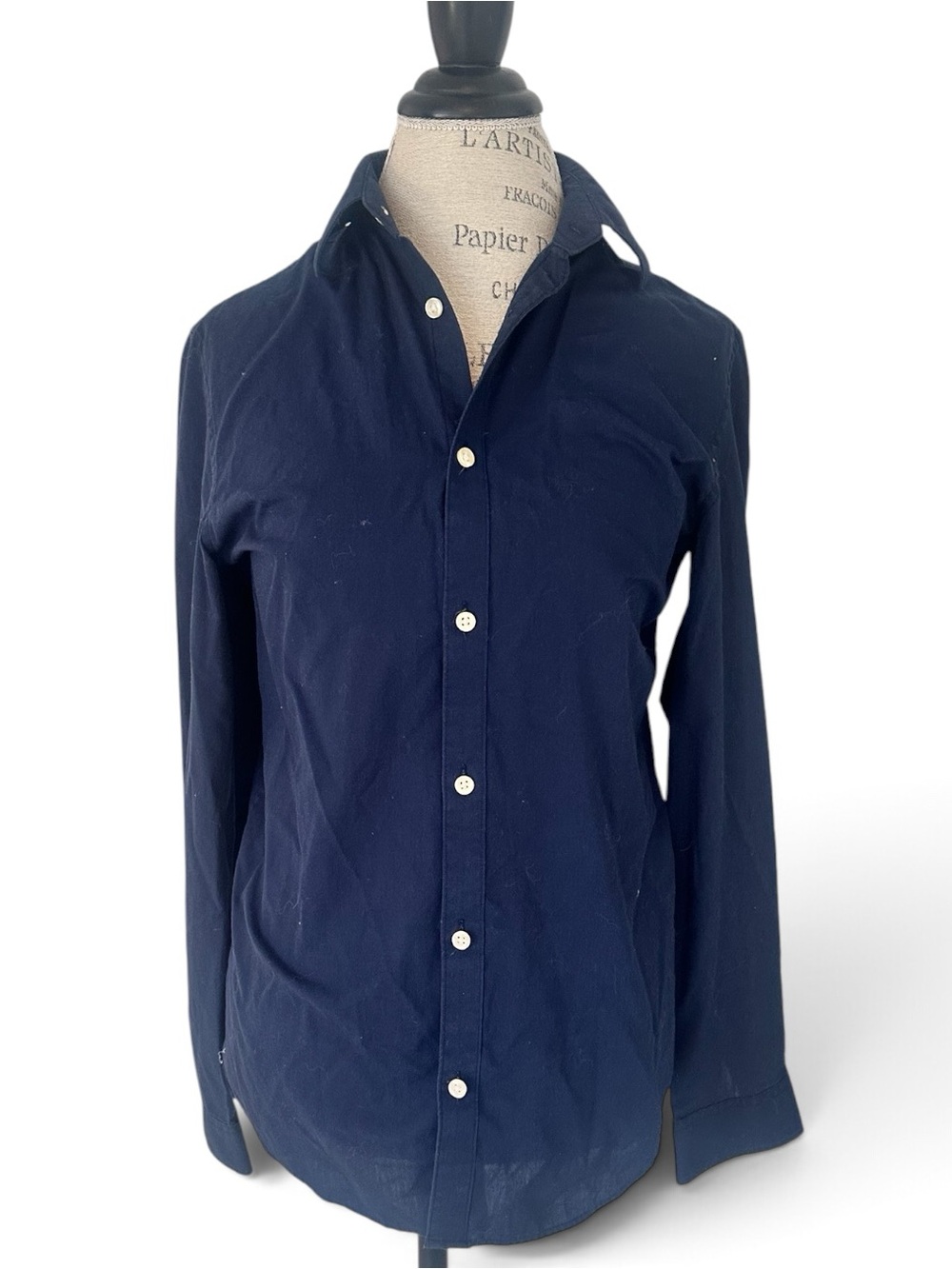 H&M Men's Classic Navy Button-Down Shirt